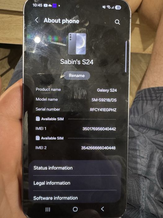 Vand Samsung S24 256 gb cu garantie