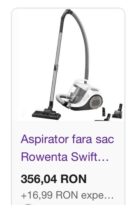 Aspirator fara sac ROWENTA  RO2957EA