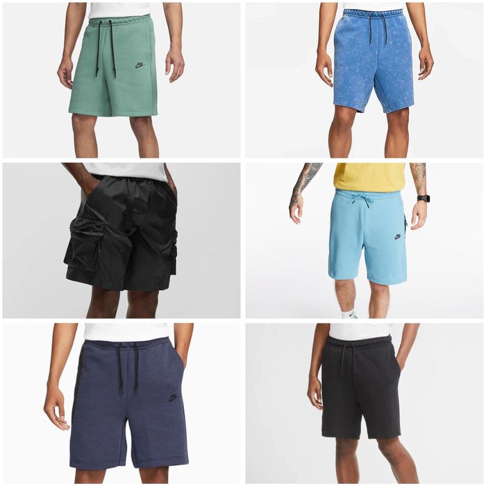 Мъжки къси панталонки Nike Tech Fleece и Tech Pack - различни размери