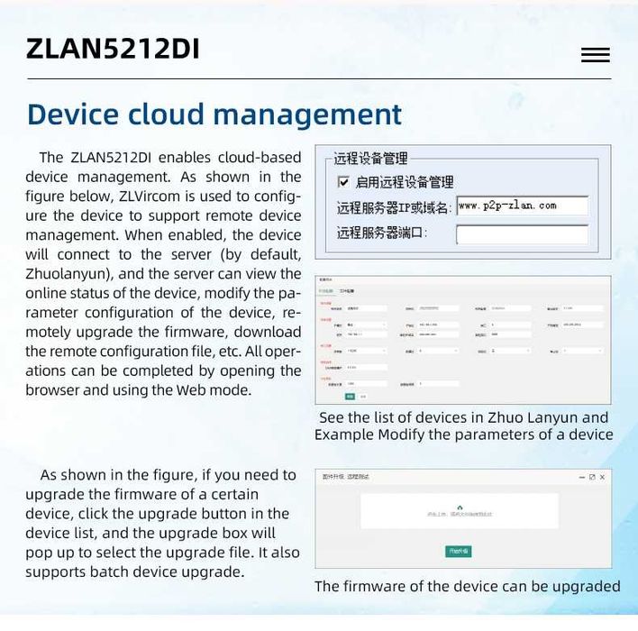 zlan5212di RS485 изолиран mqtt шлюз