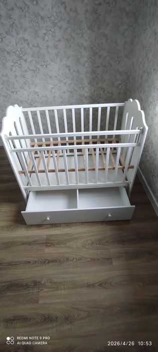 Детская кровать белая