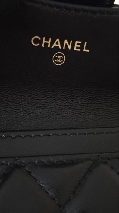 Портфейл/ Картодържател Chanel - Естествена агнешка кожа