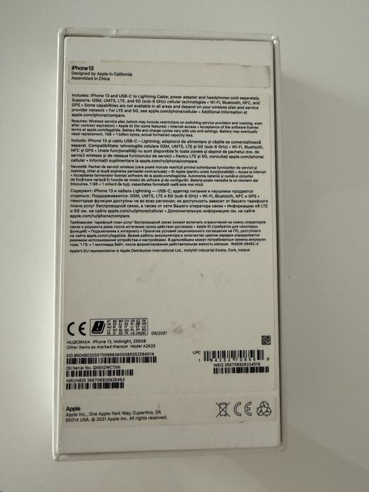Iphone 13 256GB midnight
