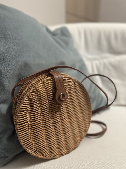 Geanta din ratan Zara