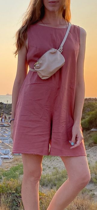 Льняной комбинезон