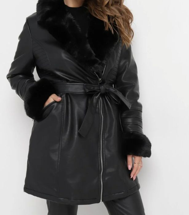 Geacă damă piele ecologică 2XL