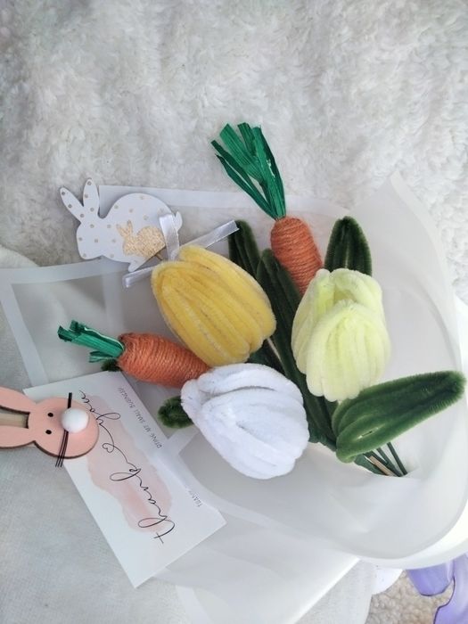 Natural Bloom – Easter Blossom | Buchet flori handmade cadou de Paște