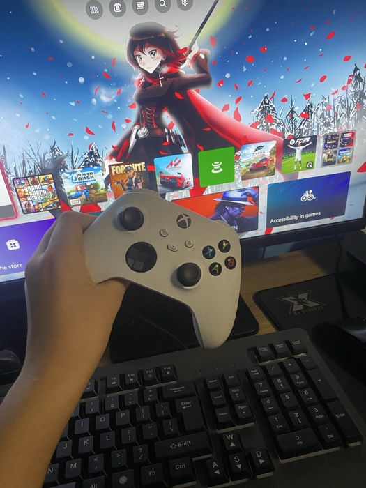 Xbox one S + Monitor Lg 100 hz full Hd+Boxa Pentru el