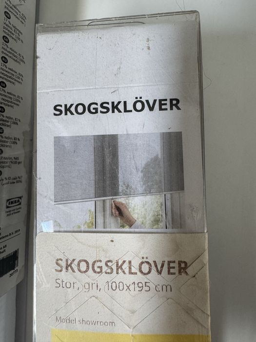Set Jaluzele 2 buc. ikea SKOGSKLÖVER Stor, gri, 100x195 cm