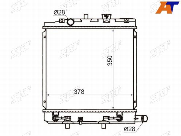 Радиатор Mazda Demio