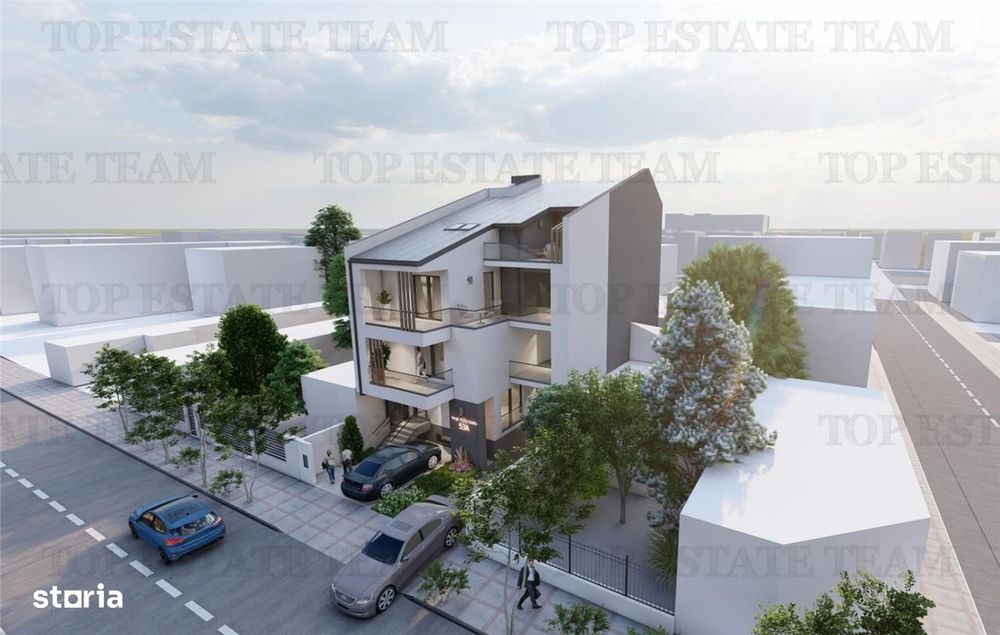 Vanzare apartament 3 camere parter cu gradina 80 mp,  bloc nou, zona p