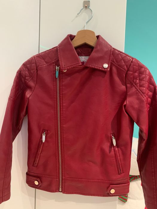 Детско кожено яке размер 134см