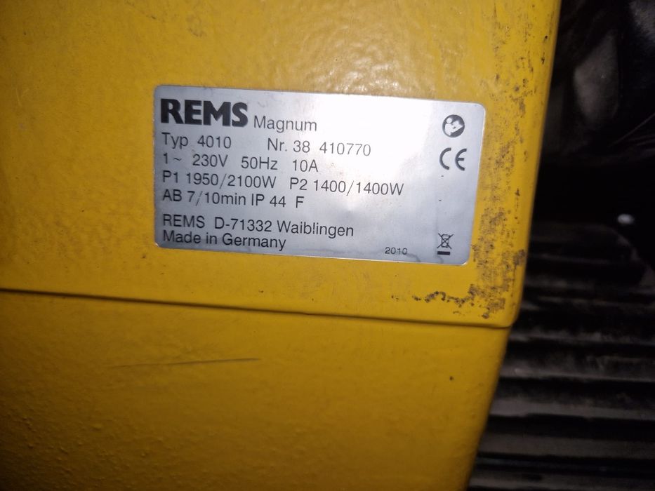 Vand masina de filetat Rems Magnum 4010