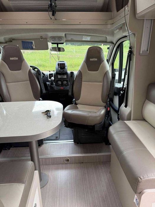 Първокласен френски кемпер Notin Alméria 2018 – Fiat Ducato 2.3 Multijet 150 к.с., автоматична скоростна кутия – 2 + 2 места за спане