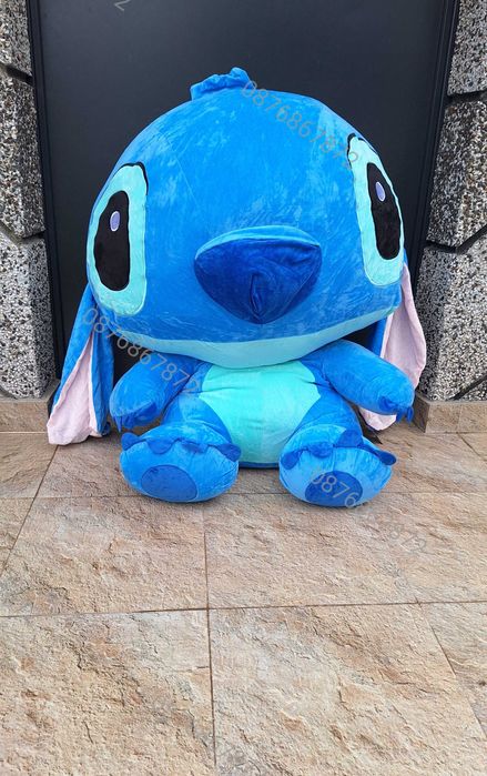 Голям плюшен СТИЧ , голяма плюшена играчка Лило и Стич 100см Stitch