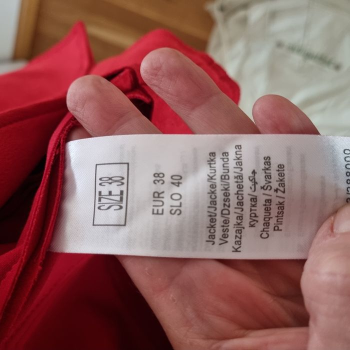 Geaca  Orsay, culoare coral, material - catifea