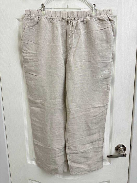 Новые джоггеры /брюки лен/хлопок H&M, размер XL /XXL (56/62)