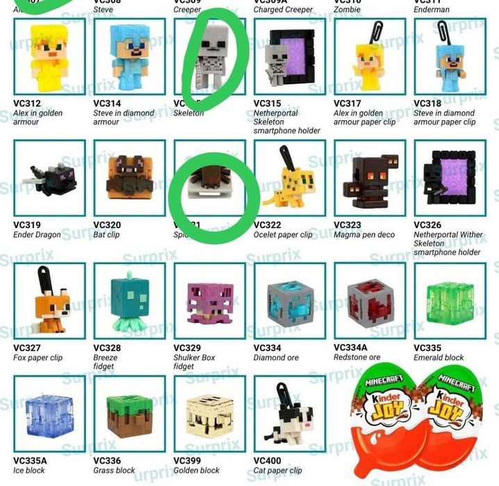 Maincraft kinder joy