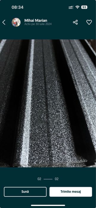 Tablă cutata colorata