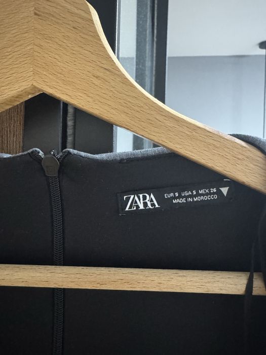 Рокля ZARA, цвят-сив, размер S