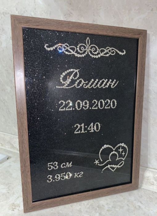 Метрики из страз. Инкрустация стразами