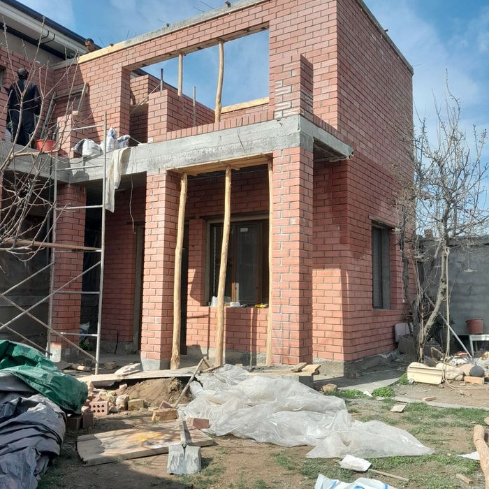 Balkonga g'isht teramiz.Kladka balkon . Керпичная кладка балканов