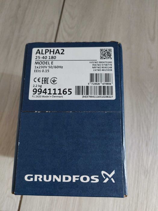 Pompă de circulație Grundfos ALPHA2 25-40 180