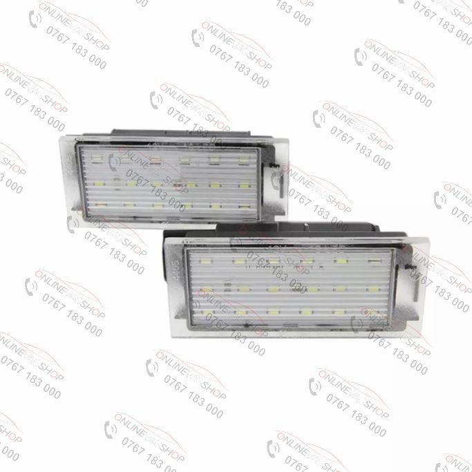 Set lampi LED numar Renault Clio, Duster, Laguna, Master II, Twingo II