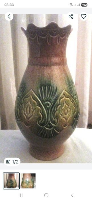 Ваза для цветов керамика