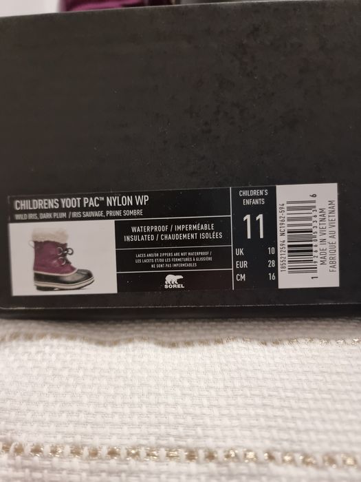 Sorel Cizme ghete de zăpadă Yoot Pac copii  Laponia frig nr 28