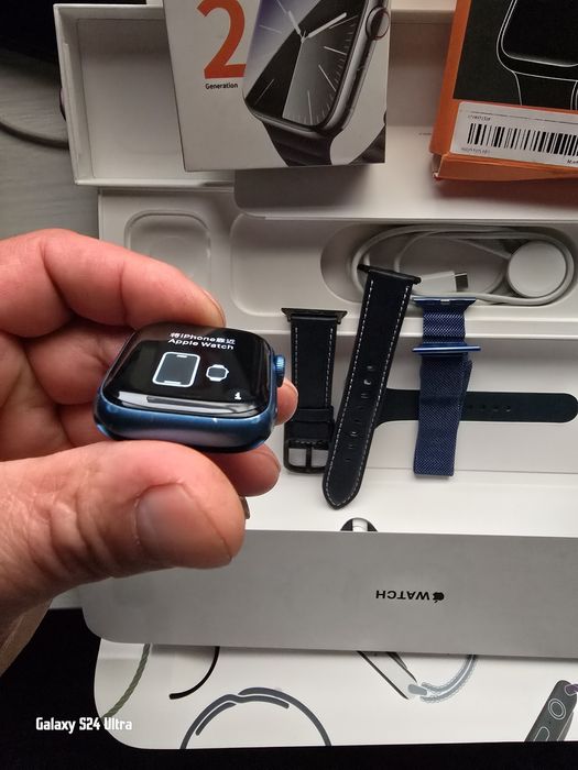 Apple Watch Series 7 Blue Sport Band 41mm