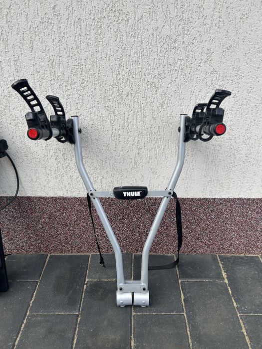 Suport pentru 2 biciclete, Thule Xpress 970 si suport numar cu lumini