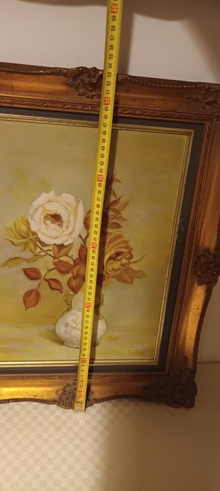 Tablou cu trandafiri pe panza