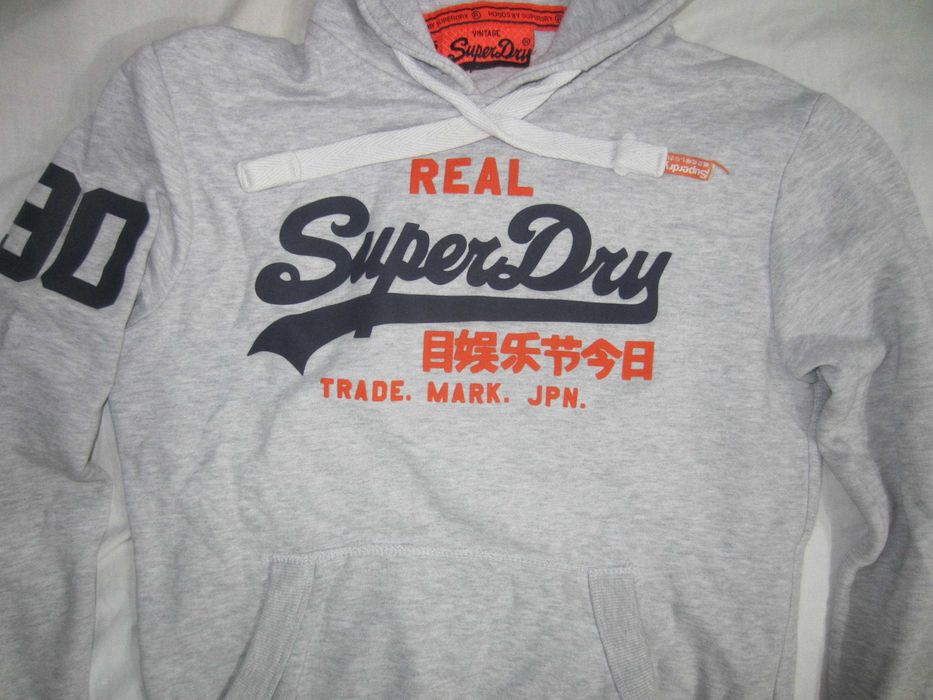 Hanorac SuperDry, mas. S-M, 100%Bumbac, gluga, stare f. buna