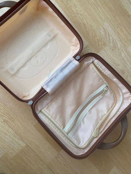 Детский чемодан бежевый
