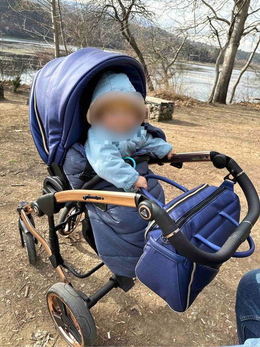 Бебешка количка Junama FLUO LINE 3в1