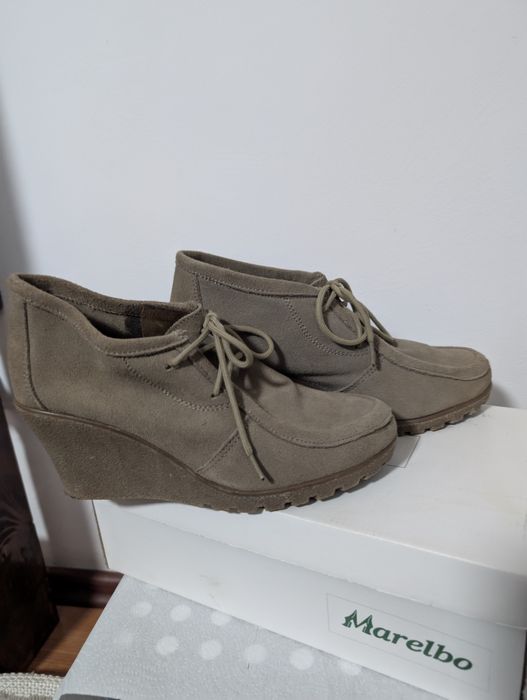 Pantofi piele întoarsă