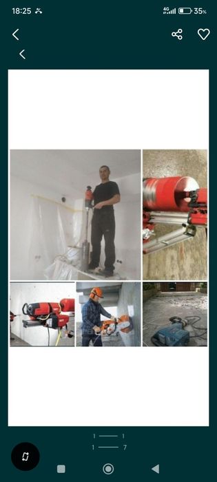 Almazniy bur xizmati Услуги алмазное бурение Devor teshish xizmati