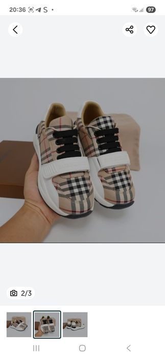 Adidasi Burberry copii