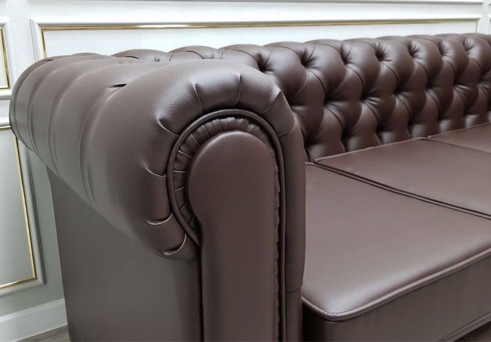 Диван Честер кожанный