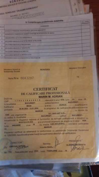 Masaj  fohow Maseur profesionist Licentiat cu diploma