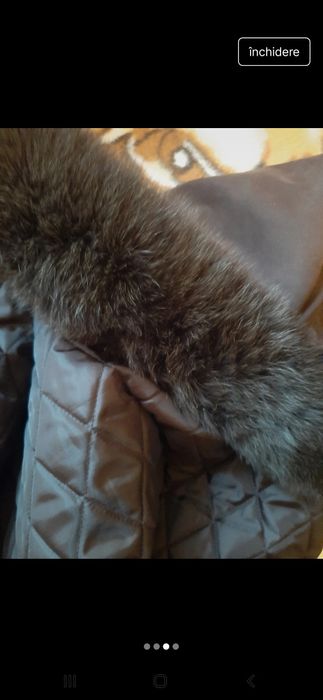 Vind haina matlasată  cu guler  blană  marimea 5XL