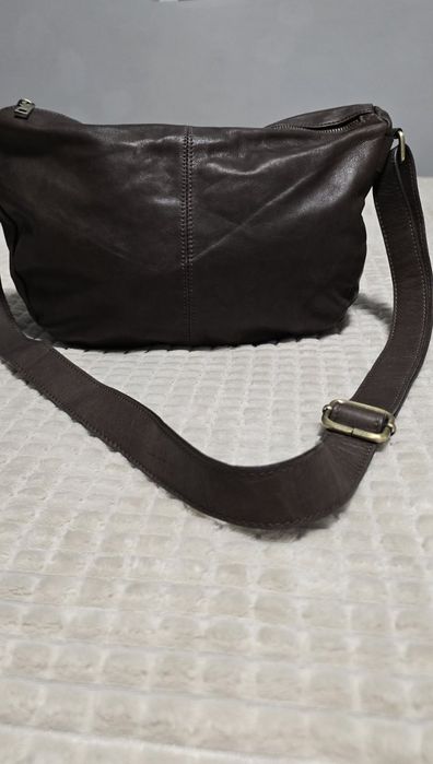Дамска оригинална италианска чанта от естествена кожа. GENUINE LEATHER / BORSE IN PELLE / MADE IN ITALY“.   В
