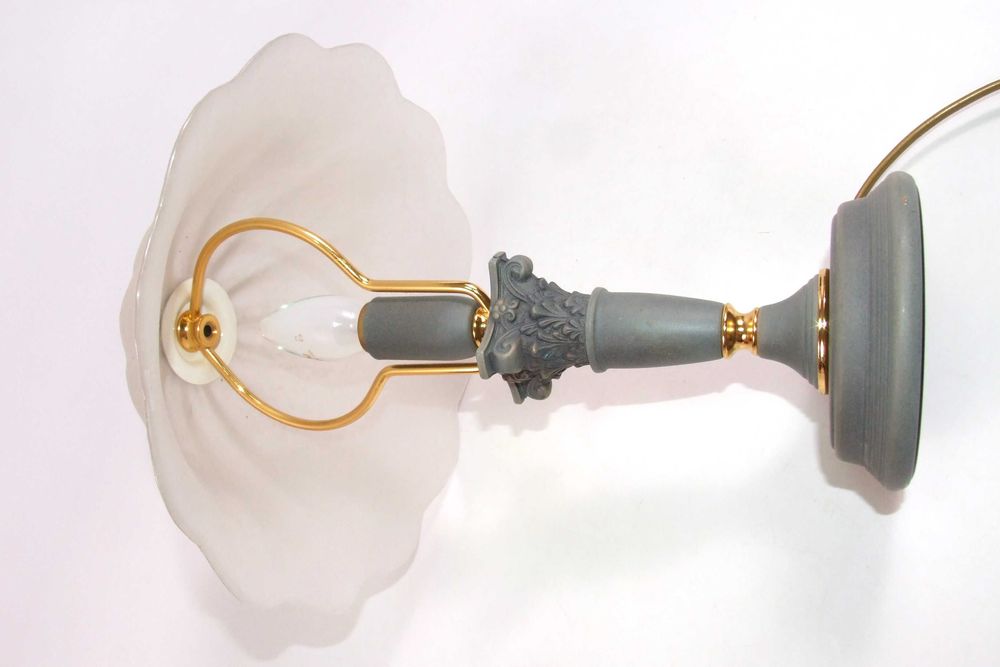 Veioza de camera ULMA, abajur sticla Murano, Made in Italy, IMPECABILA