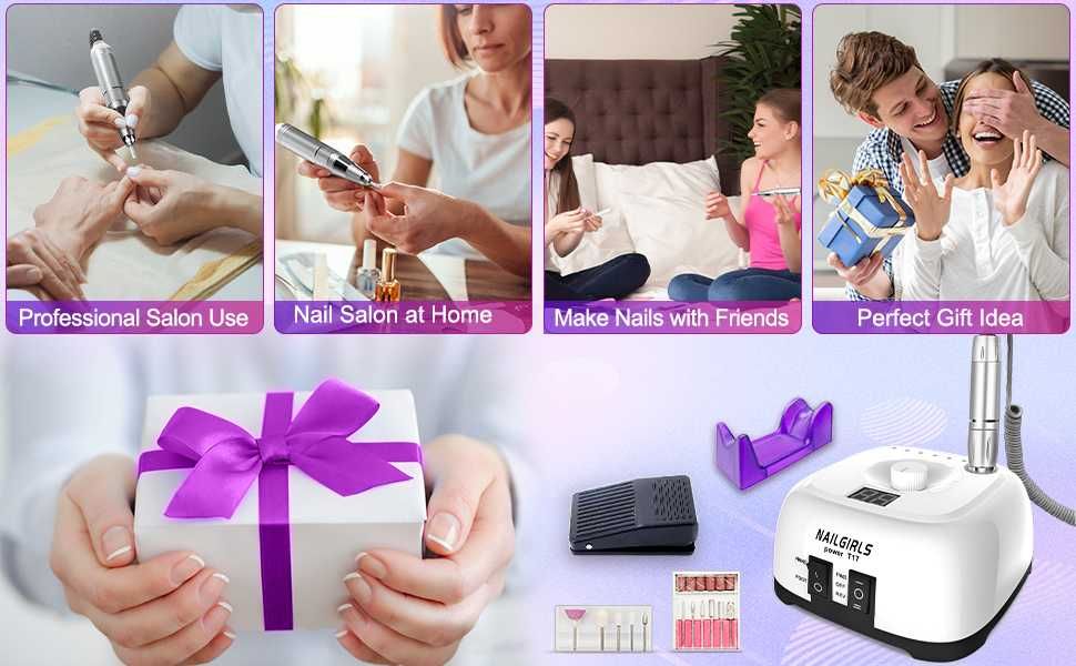 Професионална пила за маникюр- педикюр NAILGIRLS T17- 35000RPM
