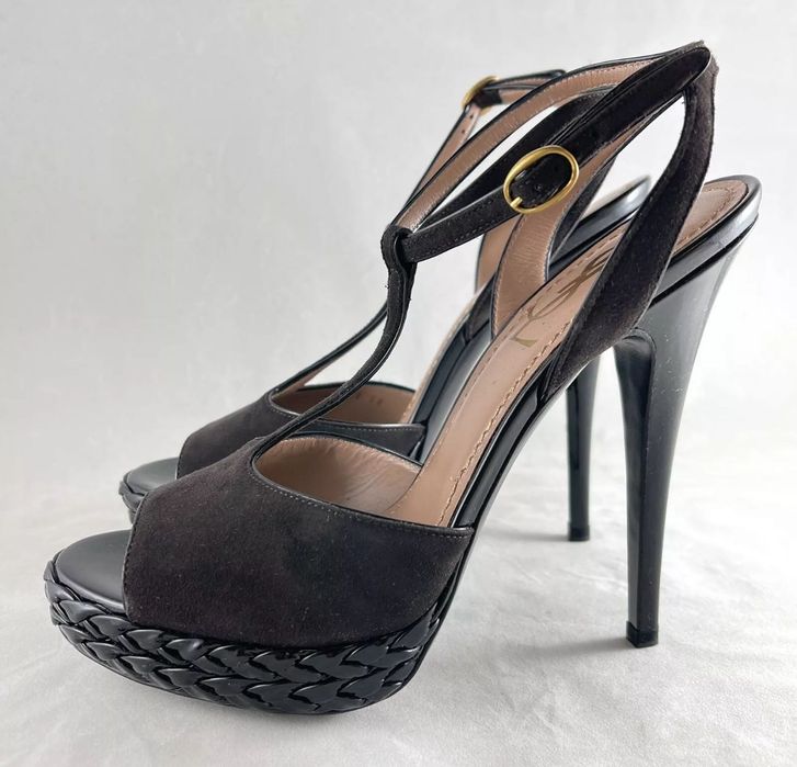 YSL Босоножки — замша, оригинал, Divarese Босоножки