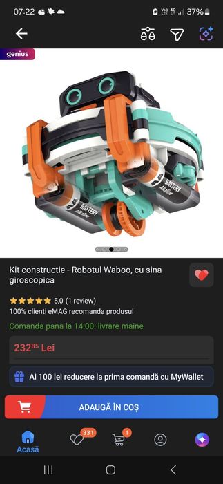 Robot Waboo Giroscopic