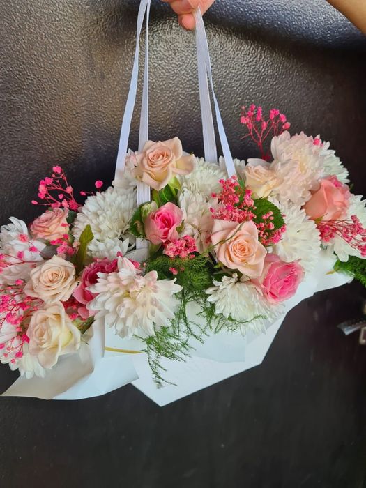 Букеты в сумочках