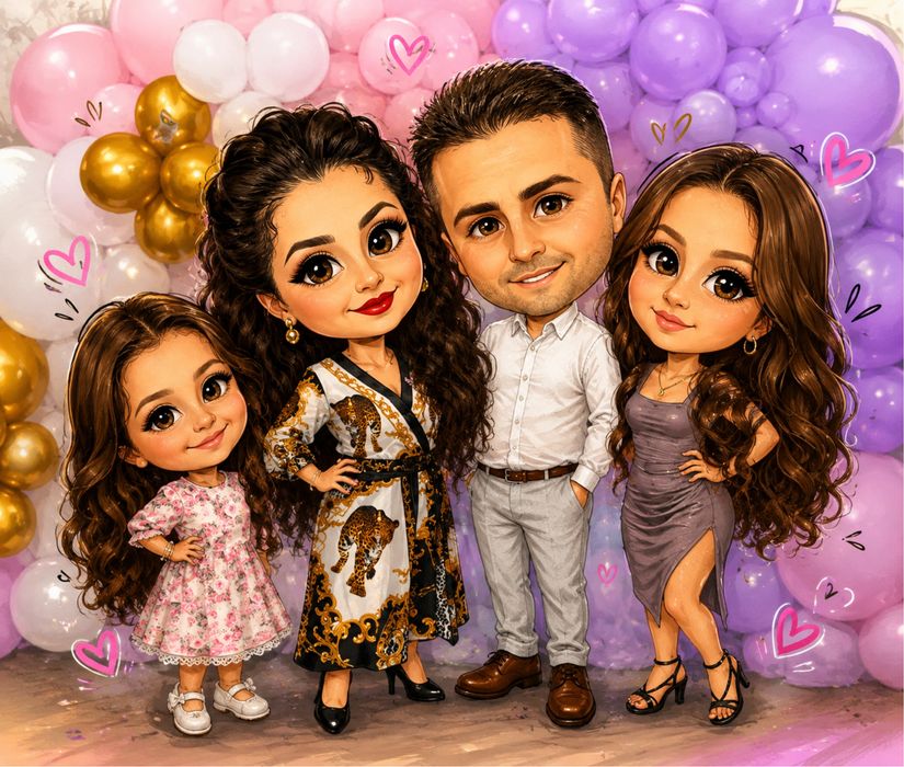 Tablouri Caricaturi la comandă făcute după placul tau ! Cadoul Perfect