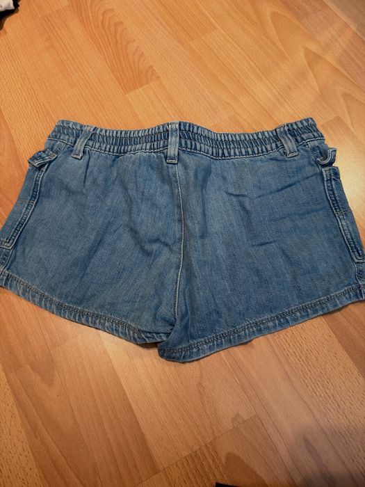 Blue denim shorts